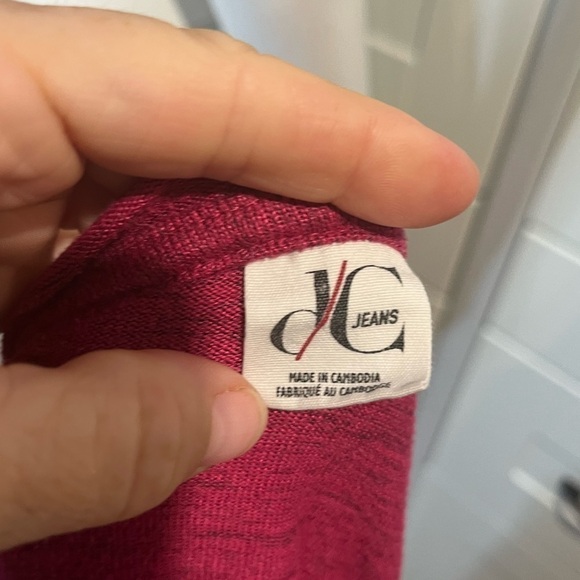 DC Jeans. 2X. Plus. Pink and black. Hooded. Open cardigan. Thick. Warm. - Picture 5 of 6